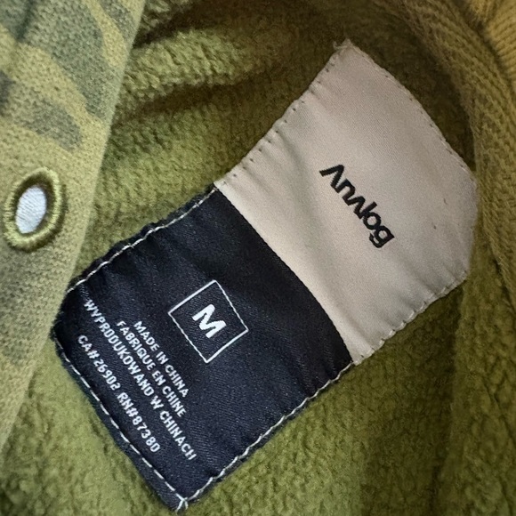 Analog by Burton Camo Crux Hoodie Green Mens Medium - Picture 2 of 7
